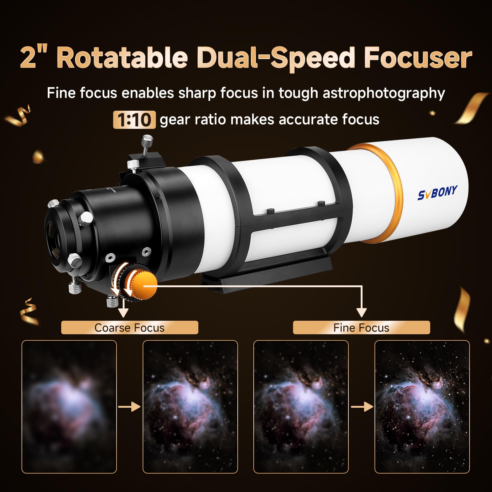 Amazon.com : SVBONY SV48P Telescope, 90mm Aperture F5.5 Refractor